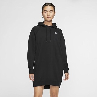 Rochie Nike Sportswear Essential Fleece Dama Negrii Albi | DISQ-72894